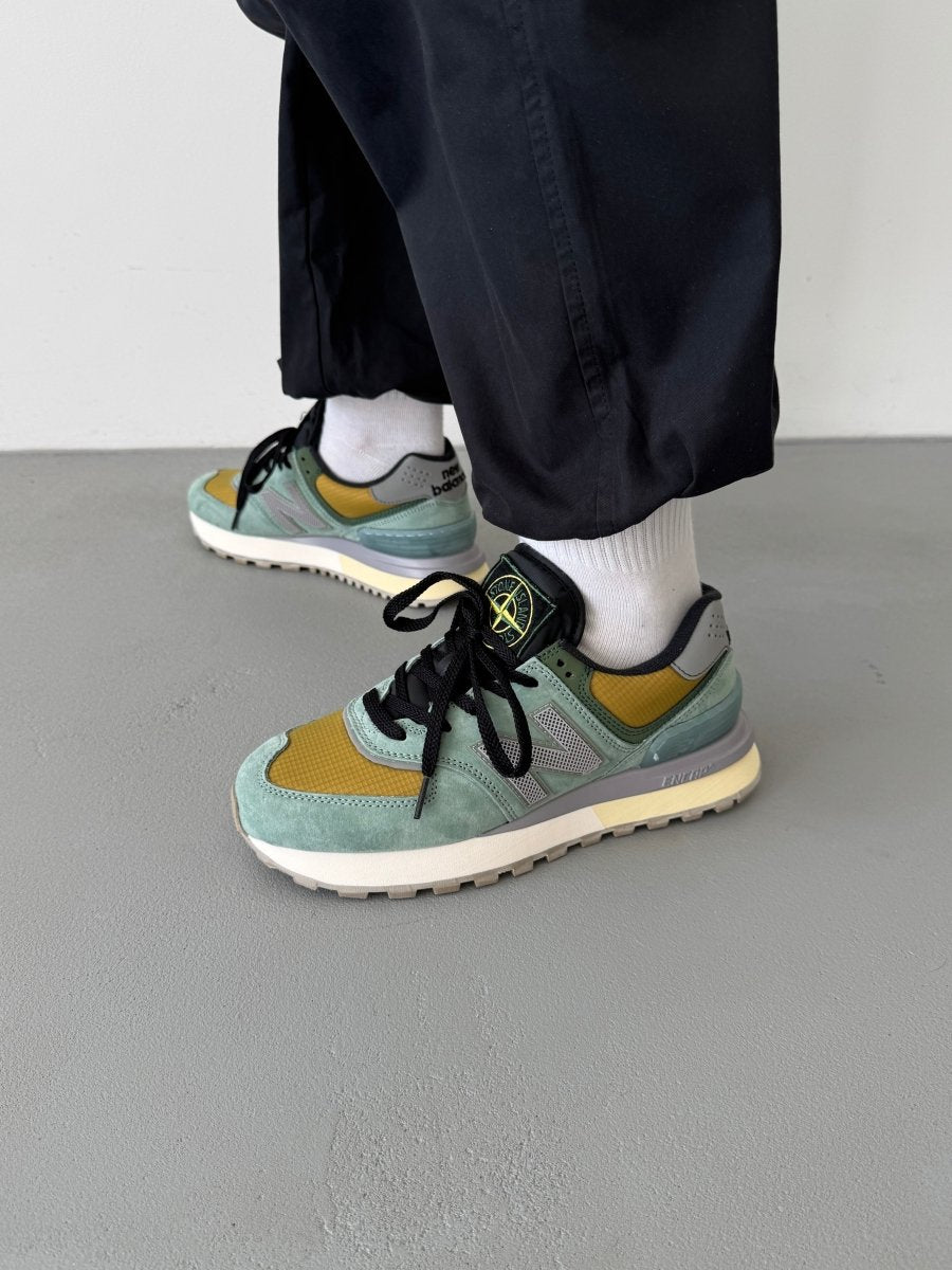 New Balance 574 Legacy Stone Island Light Green - oceanhype - 
