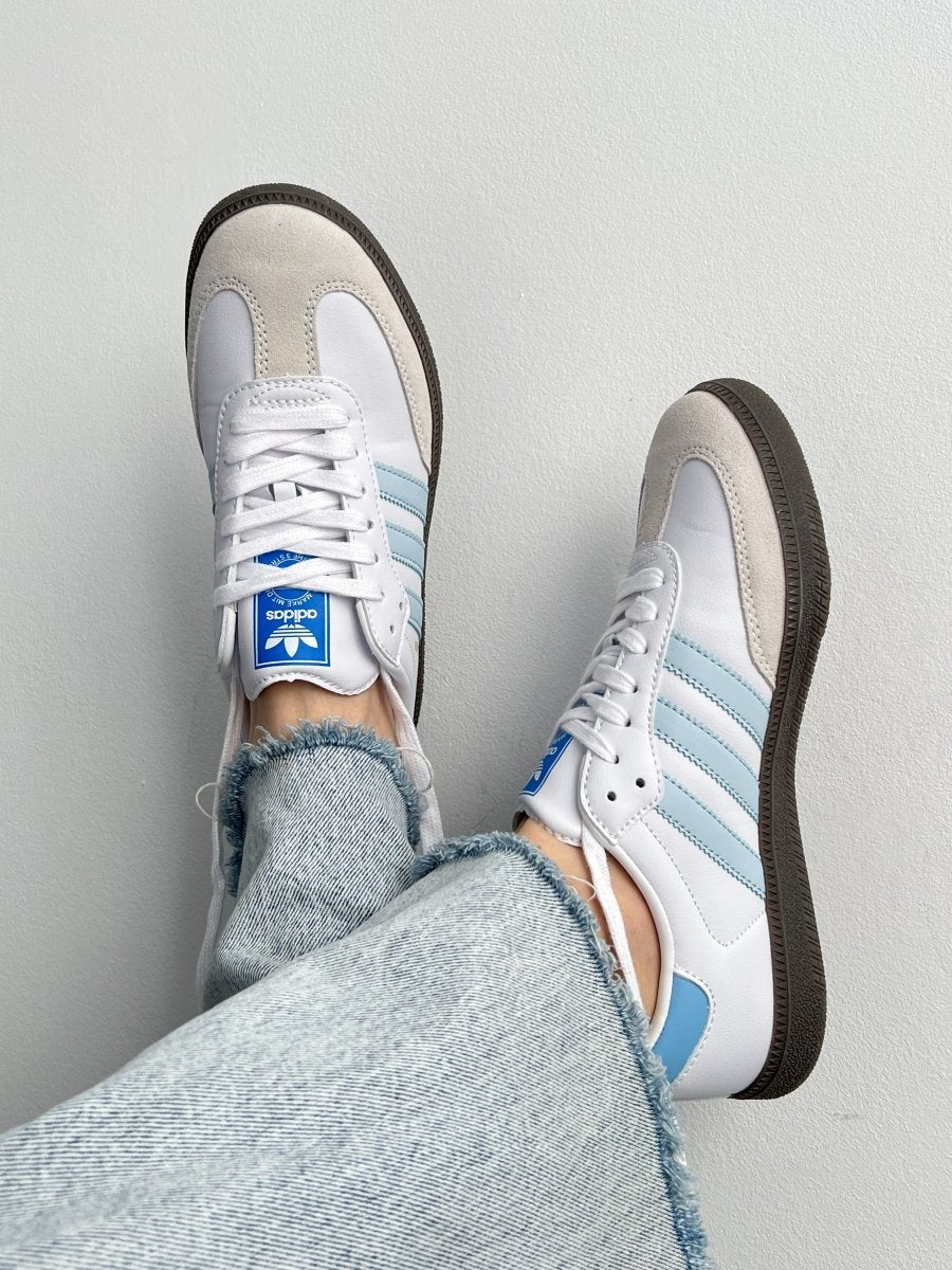 Adidas Samba White Blue - oceanhype - 