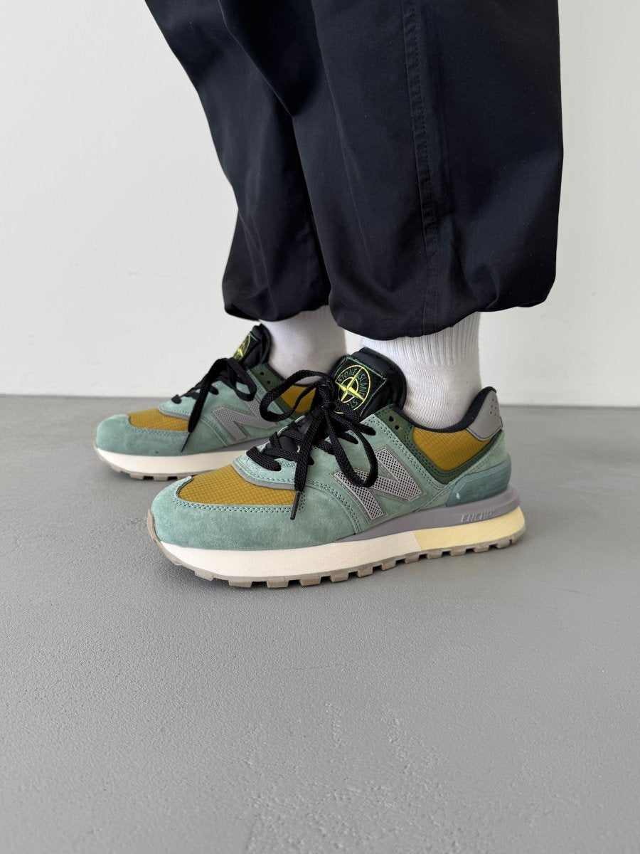 New Balance 574 Legacy Stone Island Light Green - oceanhype - 