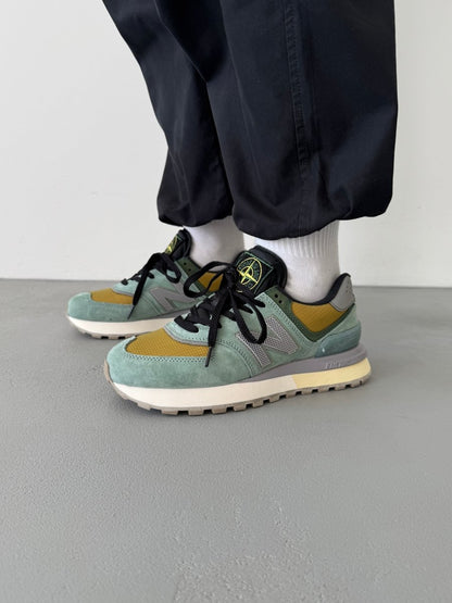 New Balance 574 Legacy Stone Island Light Green - oceanhype - 
