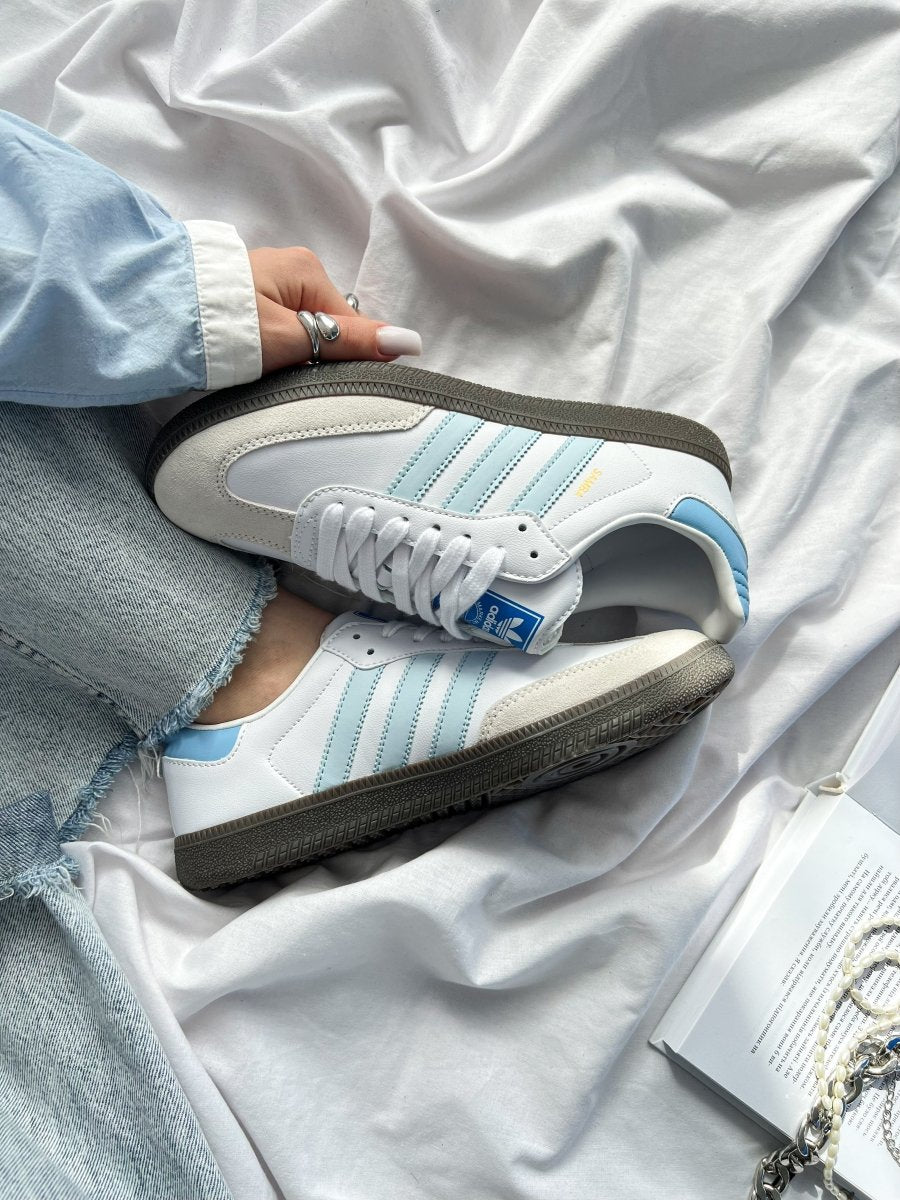 Adidas Samba White Blue - oceanhype - 