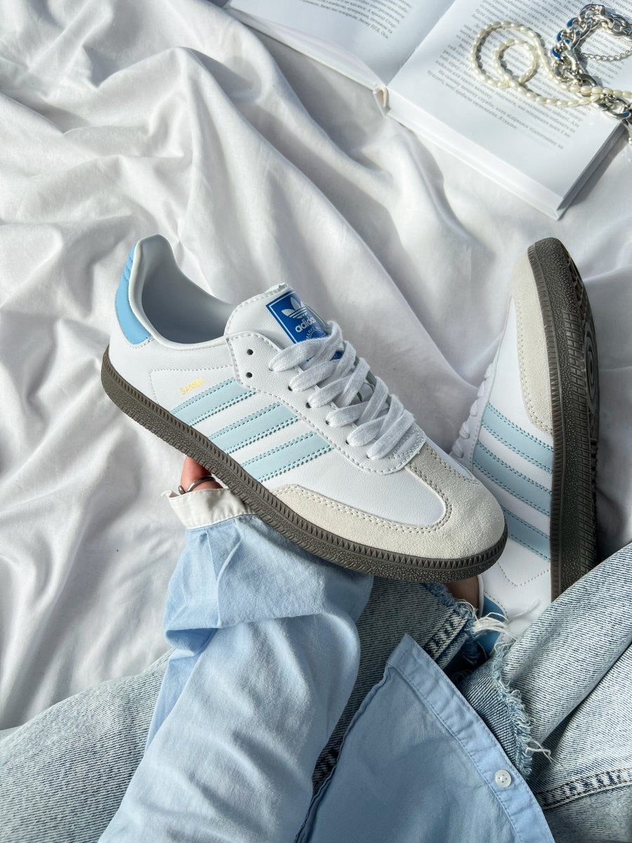 Adidas Samba White Blue - oceanhype - 