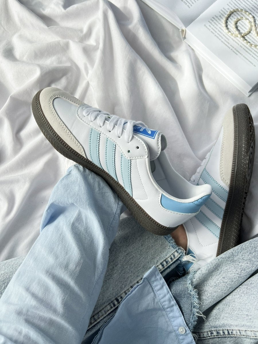 Adidas Samba White Blue - oceanhype - 