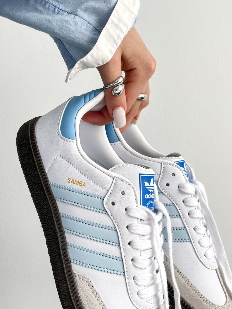 Adidas Samba White Blue - oceanhype - 