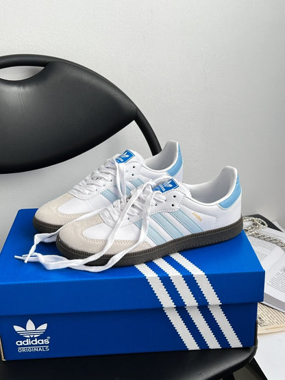 Adidas Samba White Blue - oceanhype - 