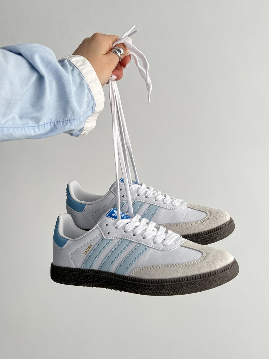 Adidas Samba White Blue - oceanhype - 