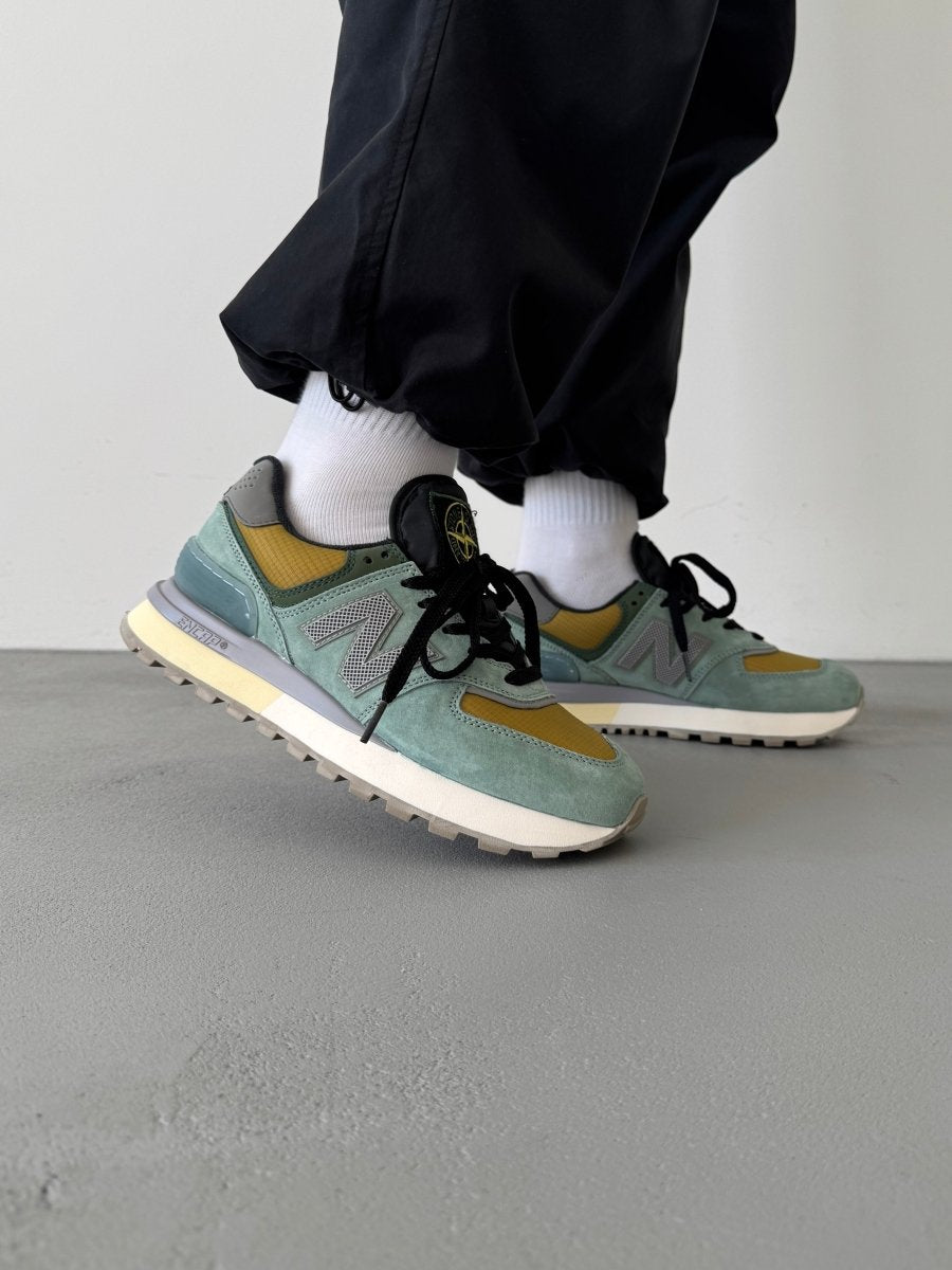 New Balance 574 Legacy Stone Island Light Green - oceanhype - 