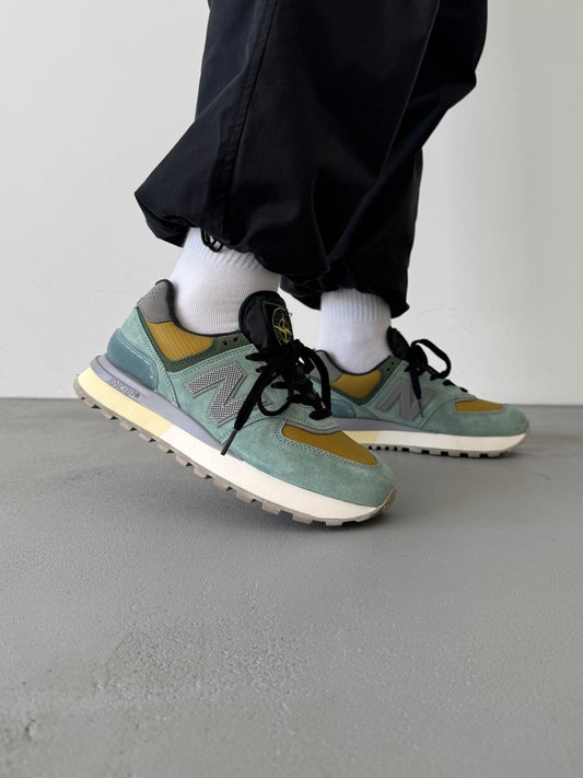New Balance 574 Legacy Stone Island Light Green - oceanhype - 