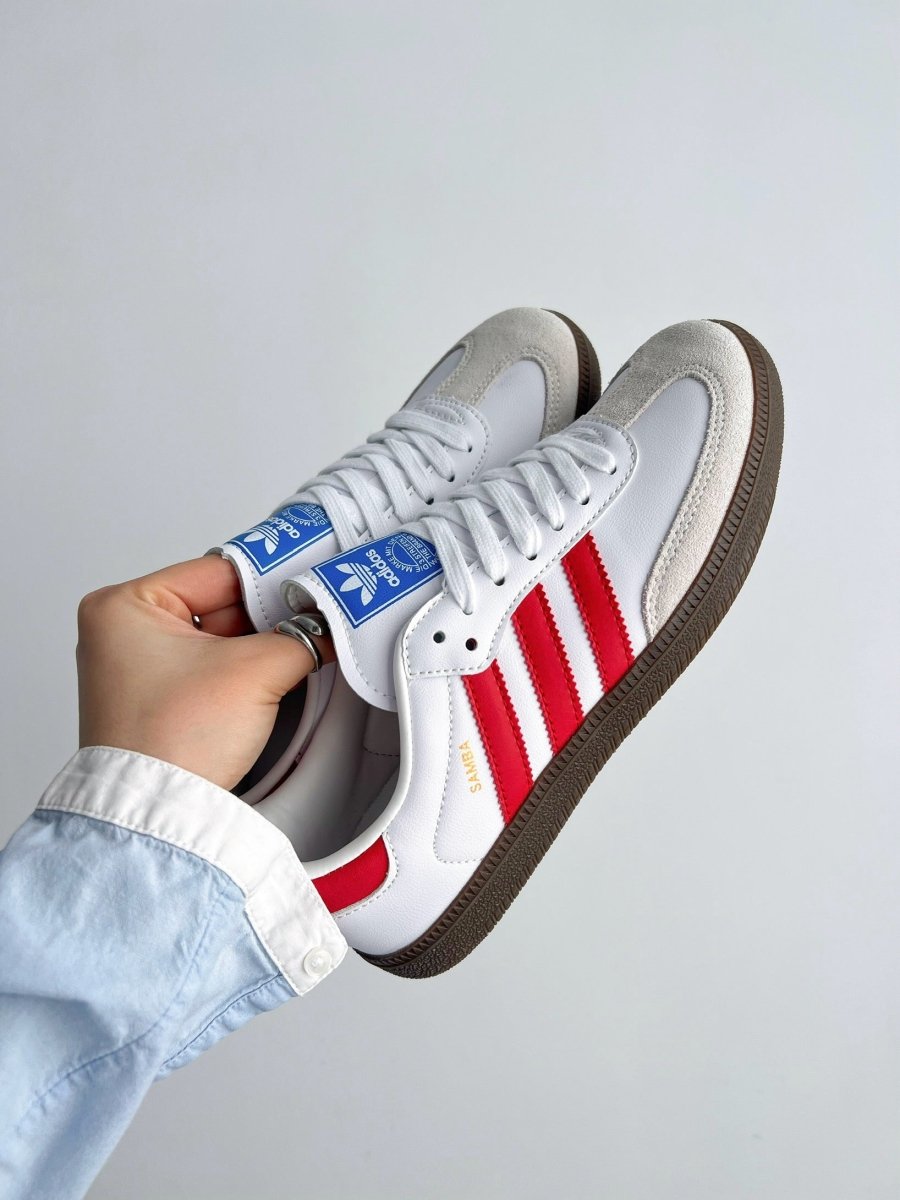 Adidas Humanrace Samba White Scarlet - oceanhype - 
