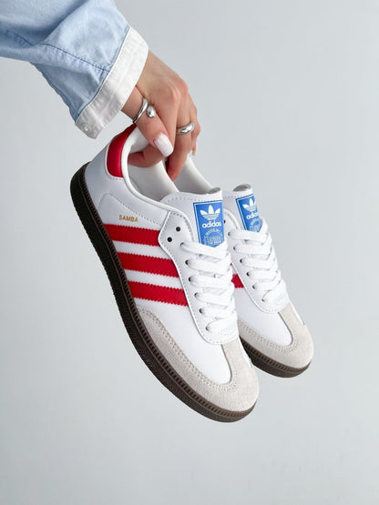 Adidas Humanrace Samba White Scarlet - oceanhype - 