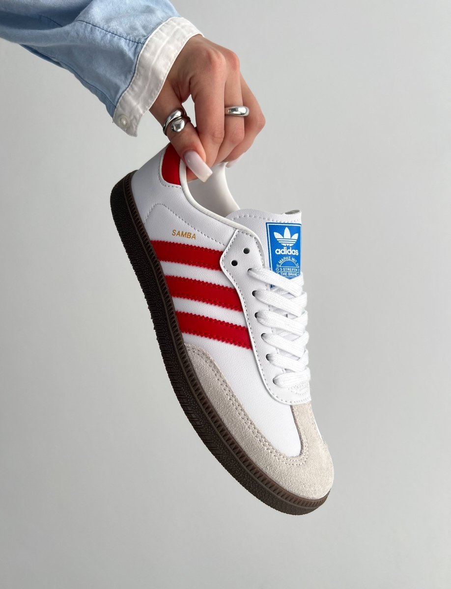 Adidas Humanrace Samba White Scarlet - oceanhype - 