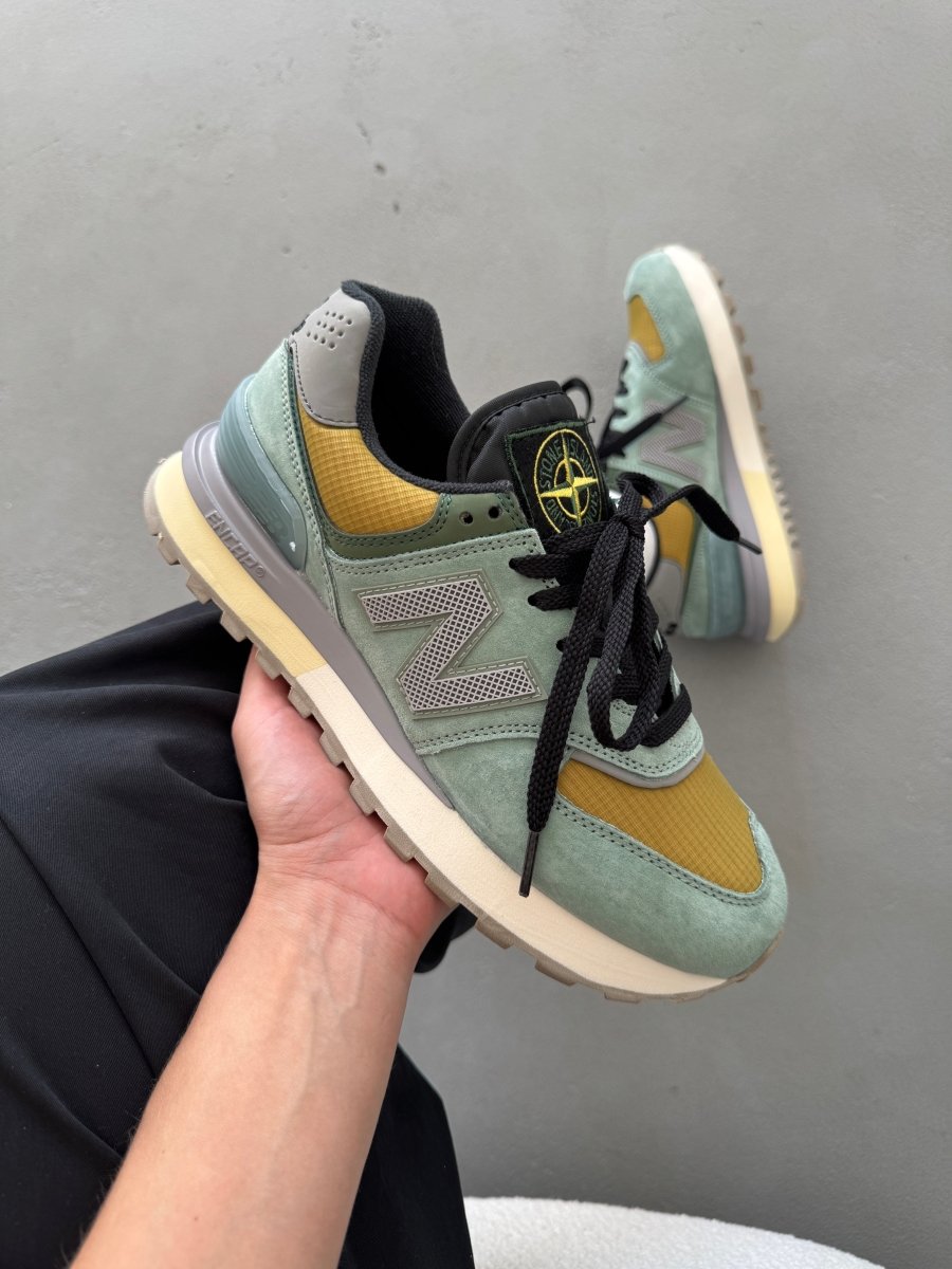 New Balance 574 Legacy Stone Island Light Green - oceanhype - 