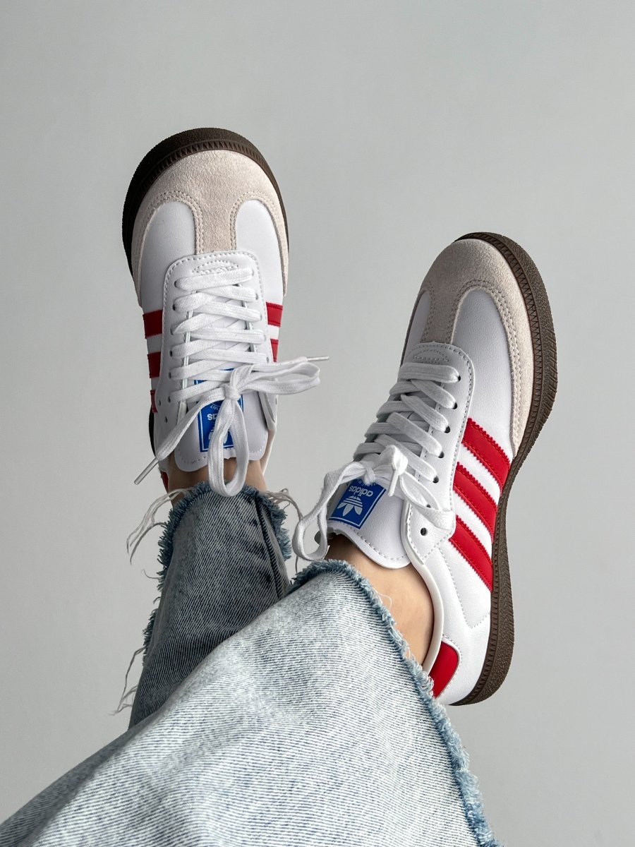 Adidas Humanrace Samba White Scarlet - oceanhype - 