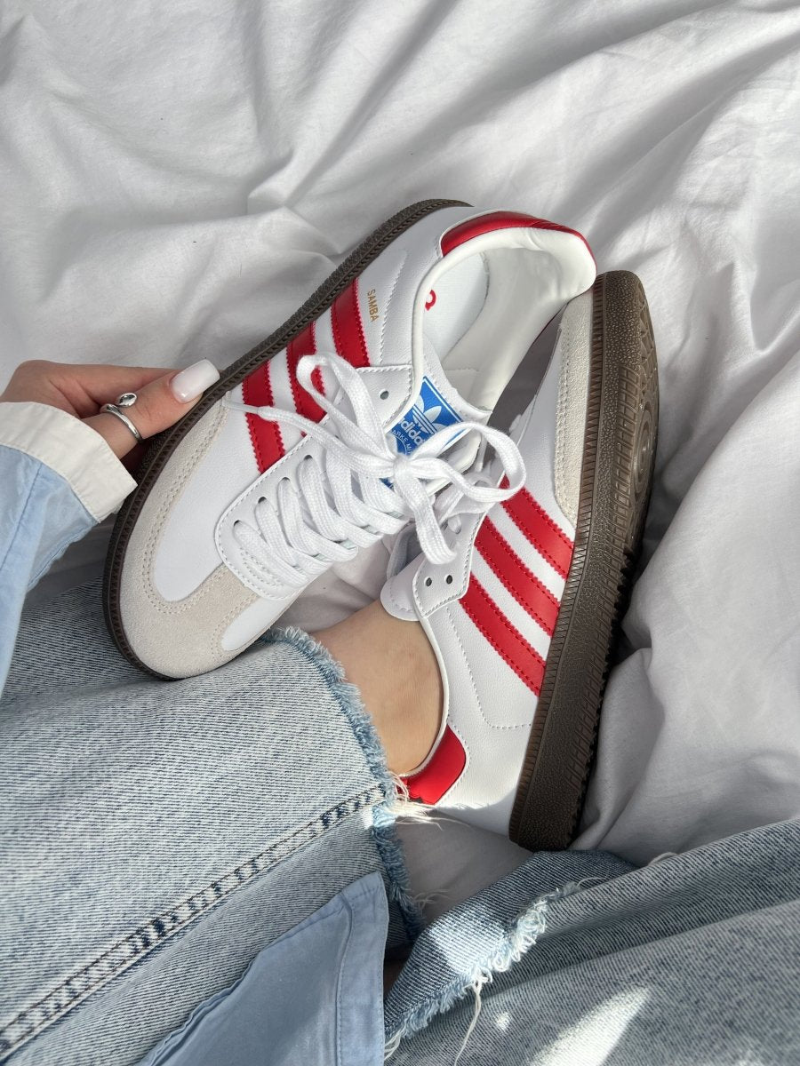 Adidas Humanrace Samba White Scarlet - oceanhype - 