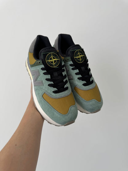 New Balance 574 Legacy Stone Island Light Green - oceanhype - 