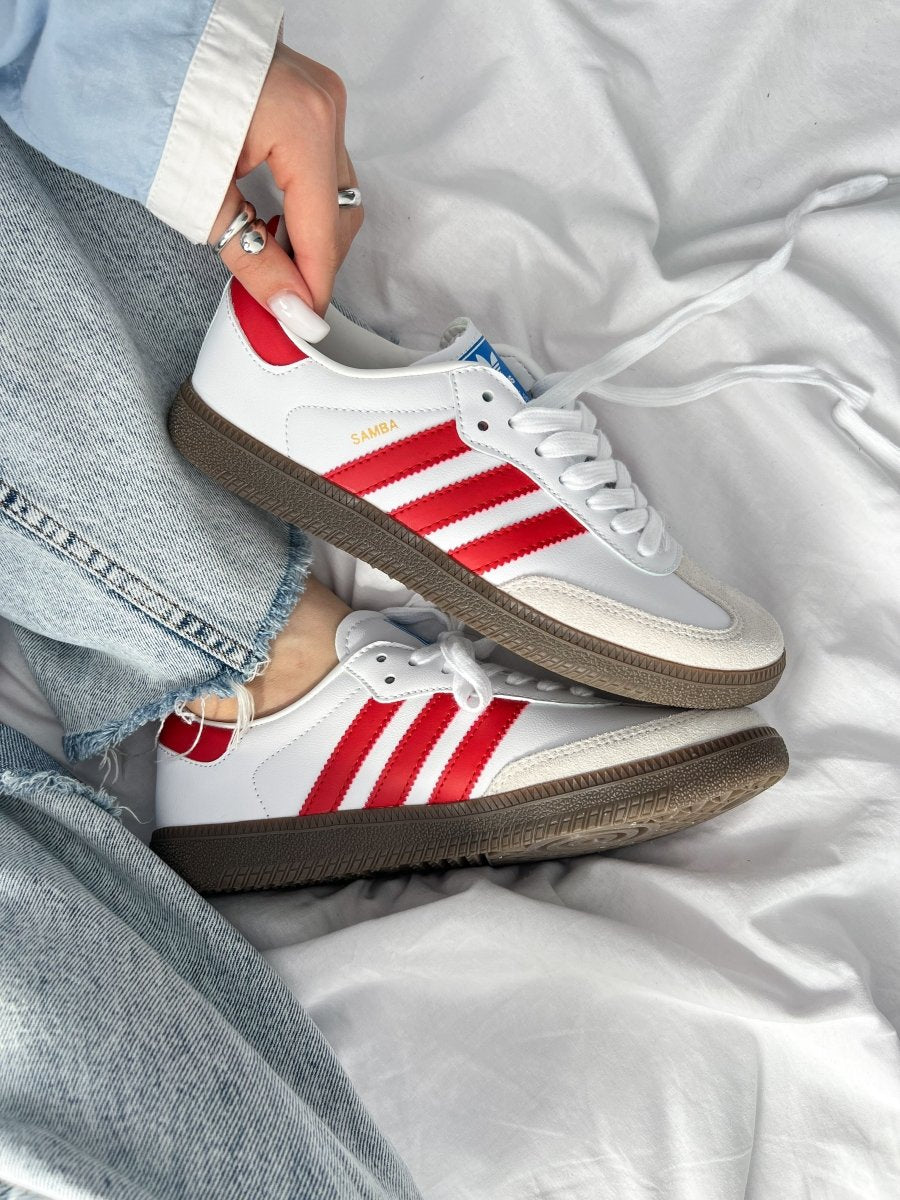 Adidas Humanrace Samba White Scarlet - oceanhype - 