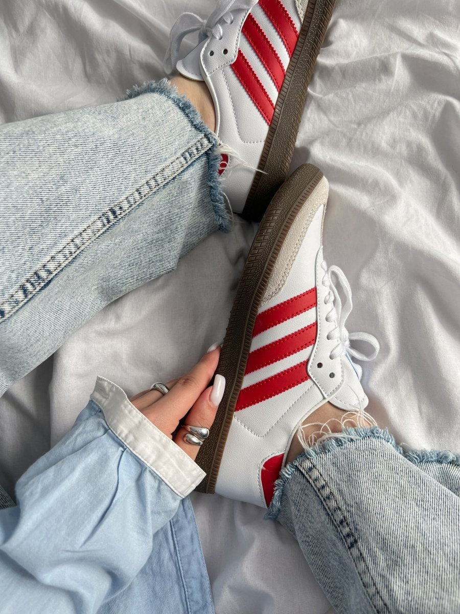 Adidas Humanrace Samba White Scarlet - oceanhype - 