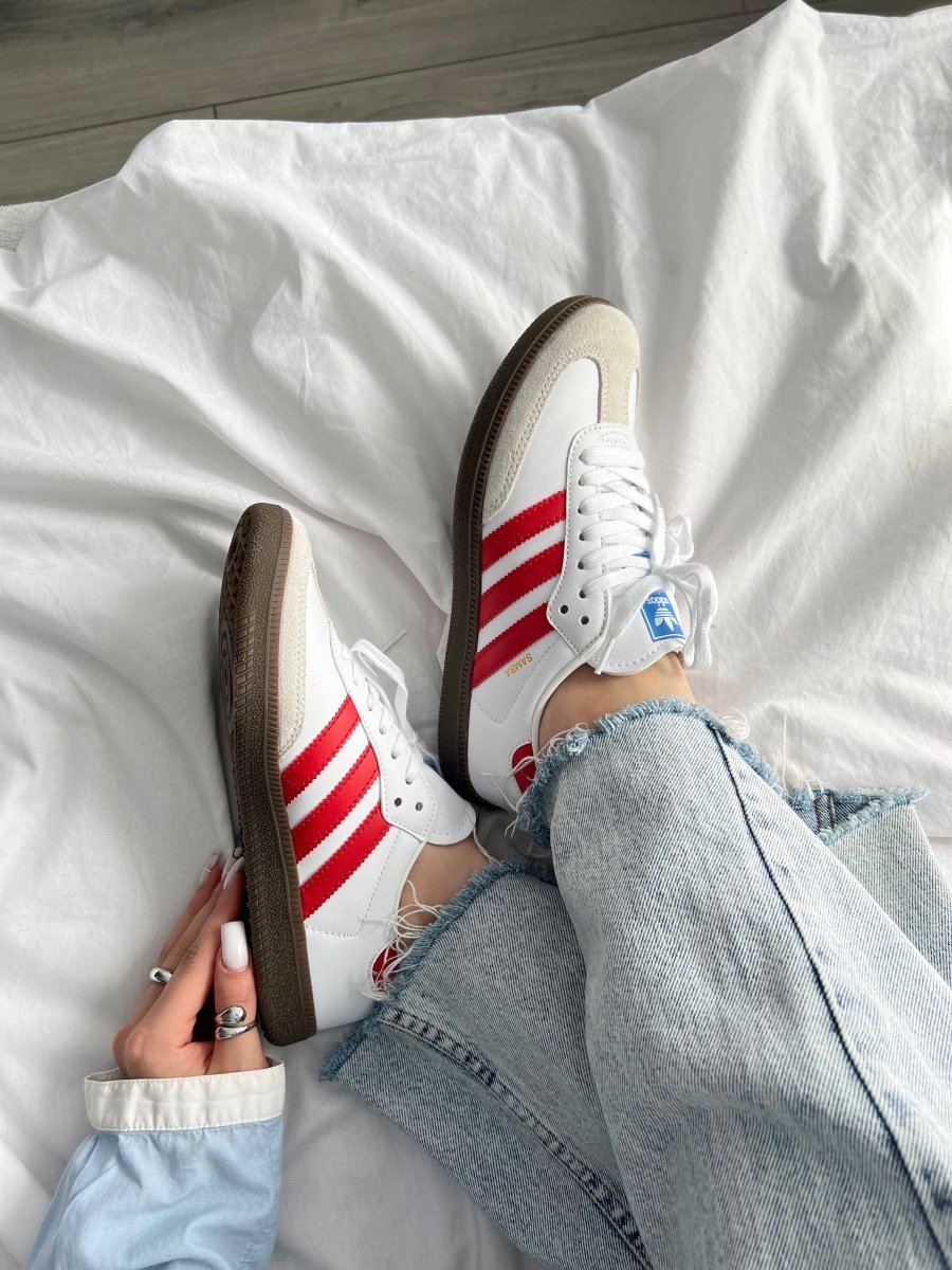 Adidas Humanrace Samba White Scarlet - oceanhype - 