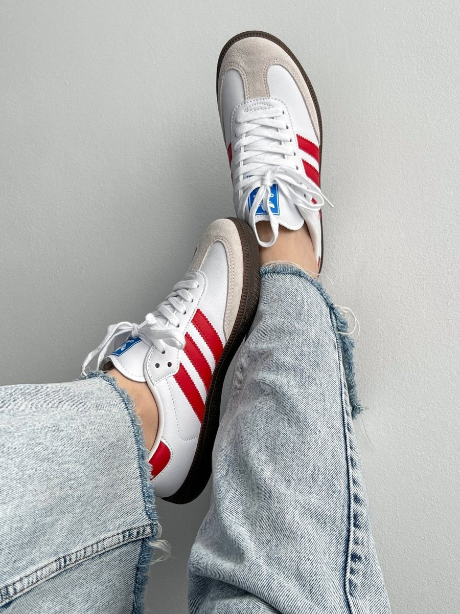 Adidas Humanrace Samba White Scarlet - oceanhype - 