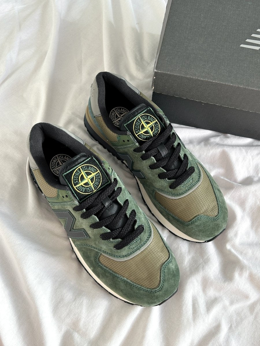 New Balance 574 Legacy Stone Island Dark Green - oceanhype - 