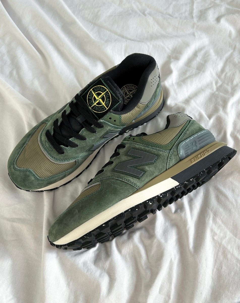 New Balance 574 Legacy Stone Island Dark Green - oceanhype - 