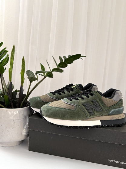 New Balance 574 Legacy Stone Island Dark Green - oceanhype - 