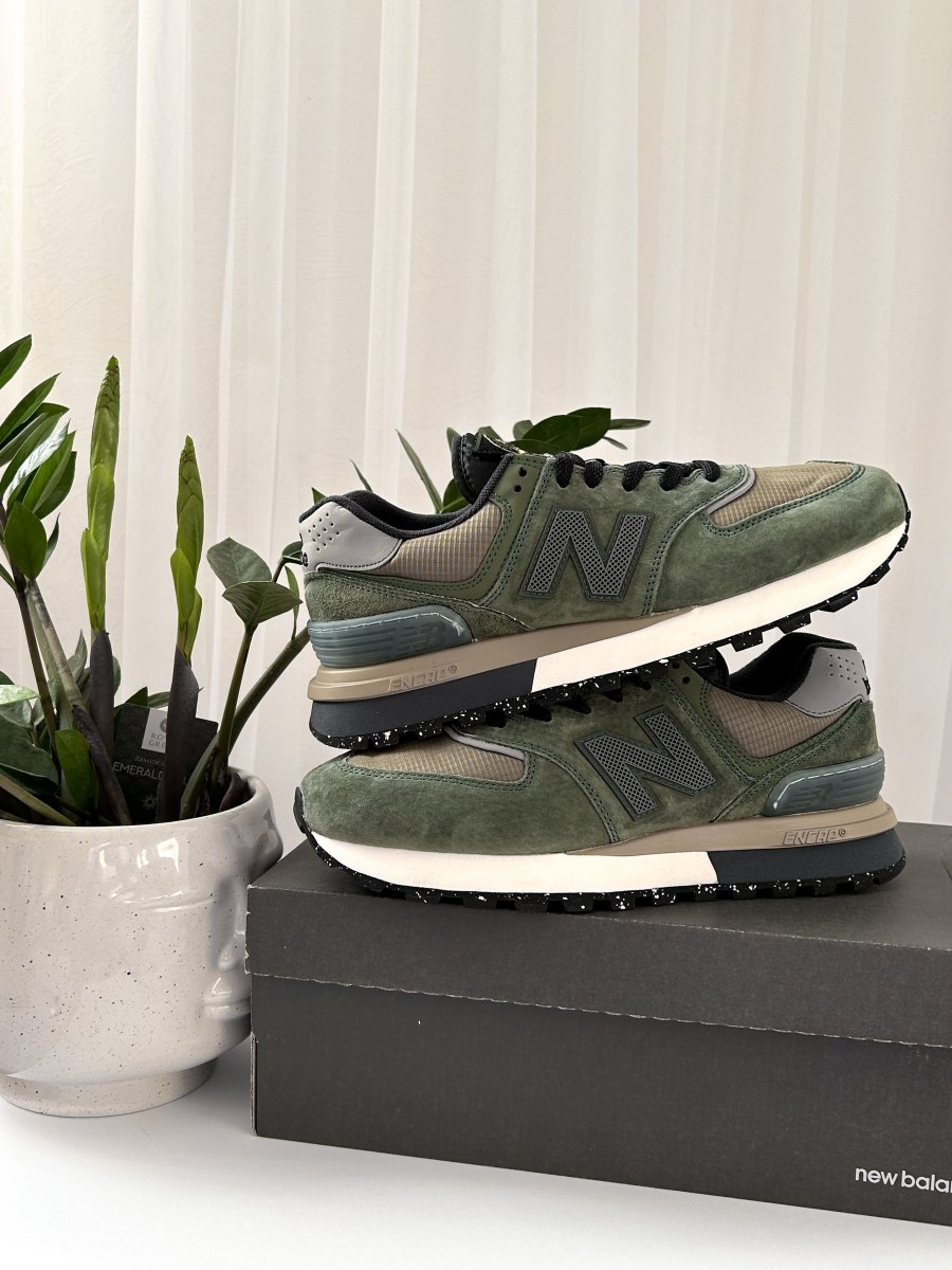 New Balance 574 Legacy Stone Island Dark Green - oceanhype - 