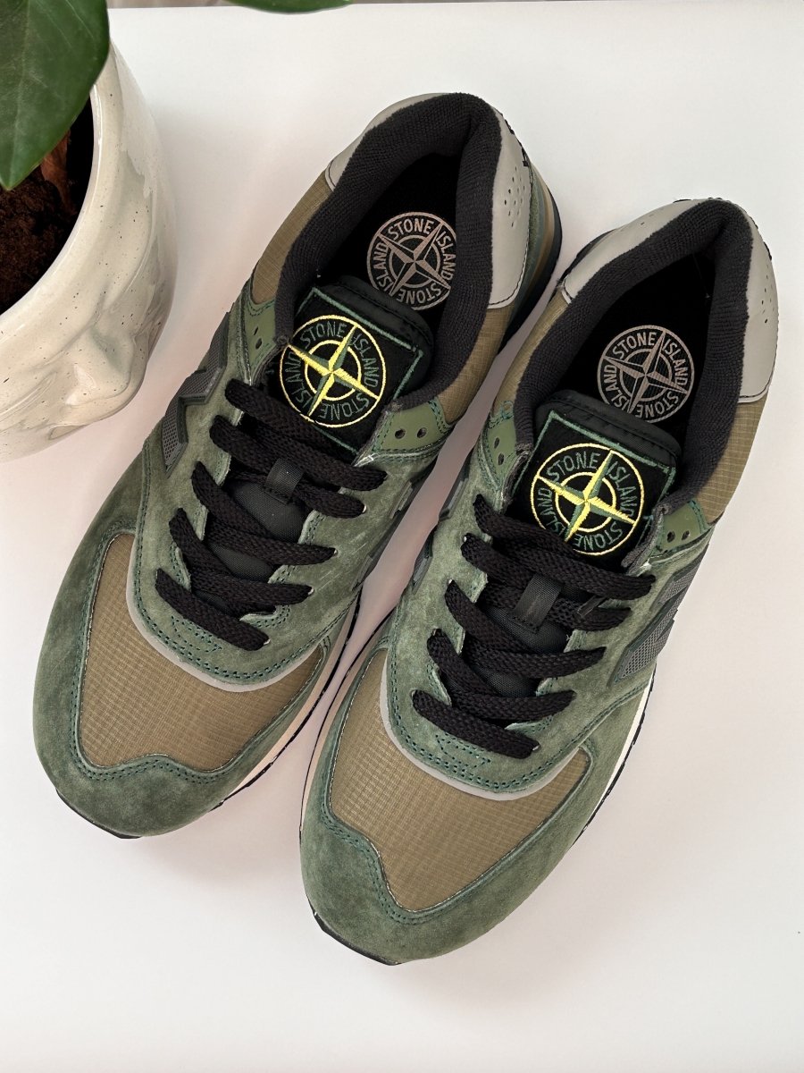 New Balance 574 Legacy Stone Island Dark Green - oceanhype - 