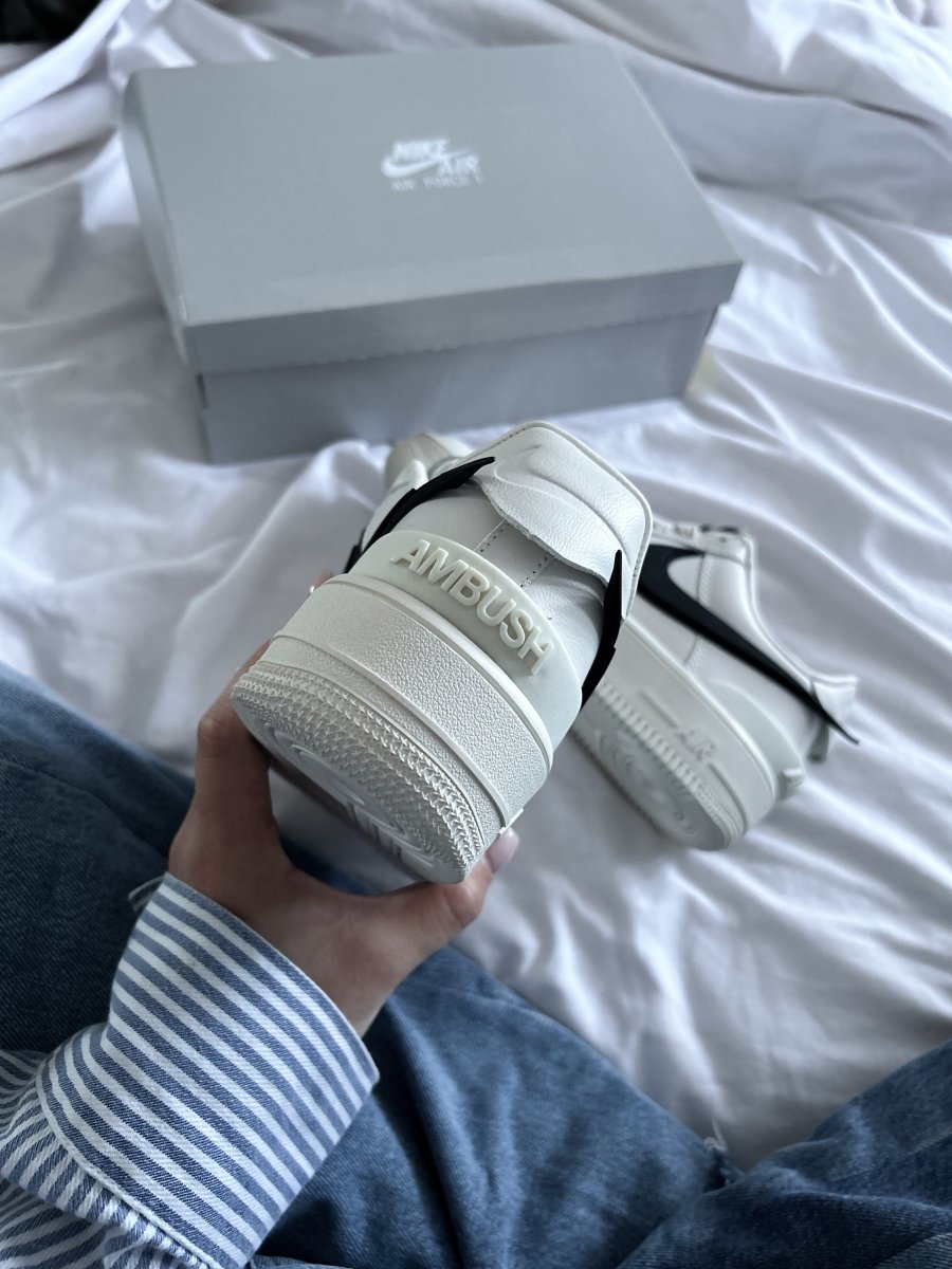 Nike Air Force 1 Low x AMBUSH White Black - oceanhype - 
