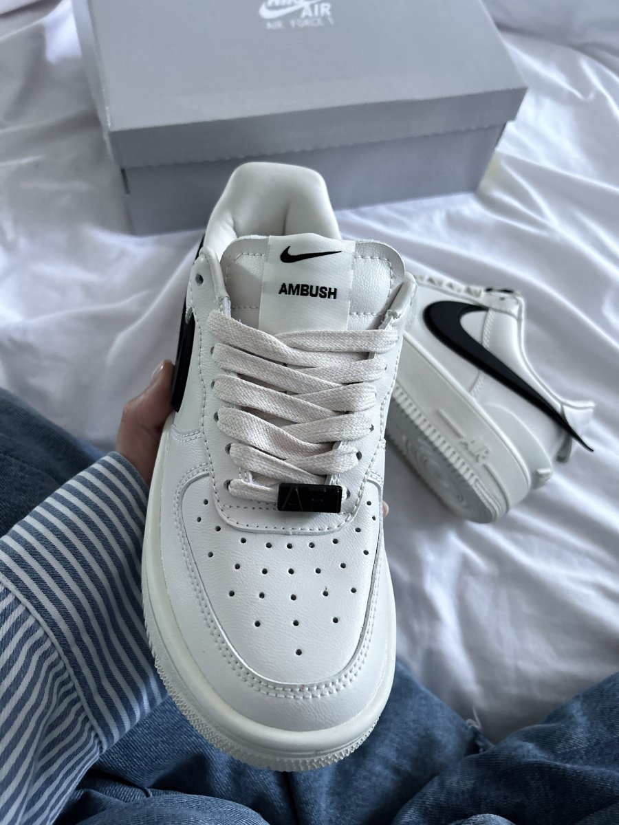 Nike Air Force 1 Low x AMBUSH White Black - oceanhype - 