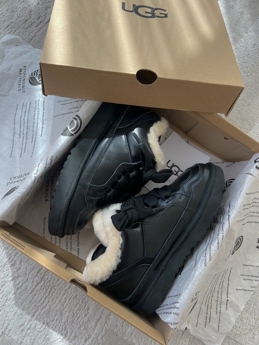UGG Lowmel Sneaker Leather Black - oceanhype - 