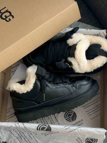 UGG Lowmel Sneaker Leather Black - oceanhype - 