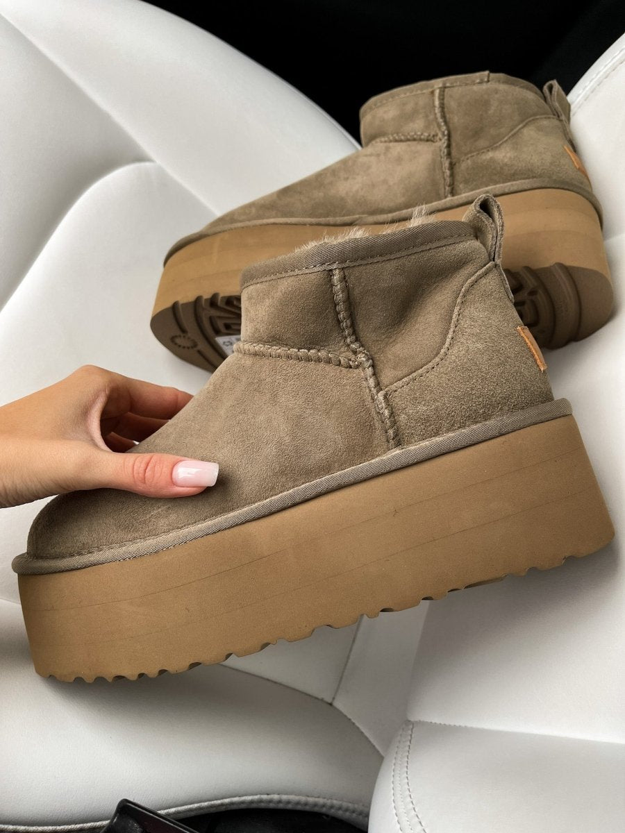 UGG Ultra Mini Platform Khaki - oceanhype - 