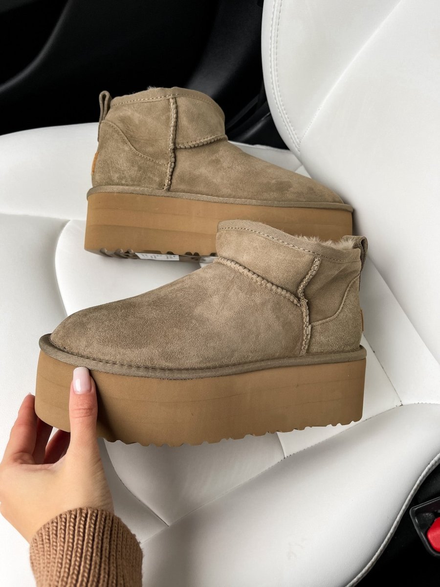 UGG Ultra Mini Platform Khaki - oceanhype - 