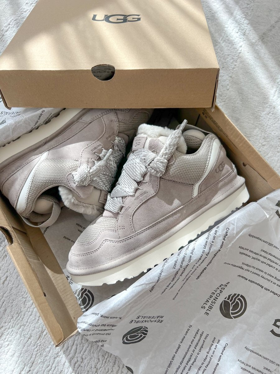 UGG Lowmel Sneaker Leather Grey - oceanhype - 