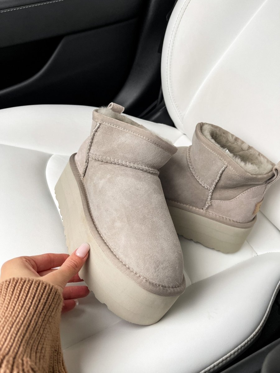 UGG Ultra Mini Platform Light Grey - oceanhype - 