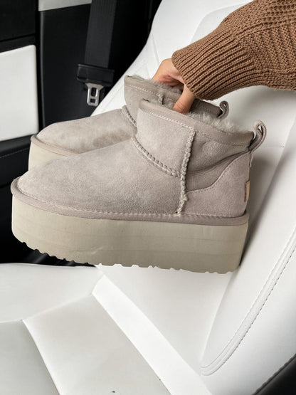 UGG Ultra Mini Platform Light Grey - oceanhype - 