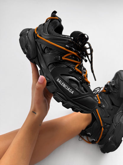Balenciaga Track Trail Laces Black Orange