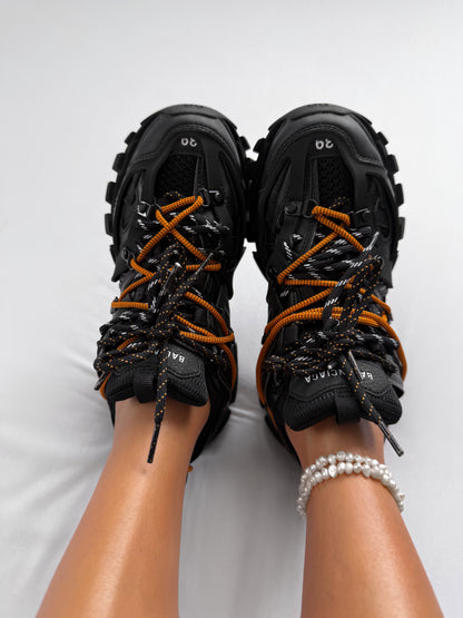 Balenciaga Track Trail Laces Black Orange