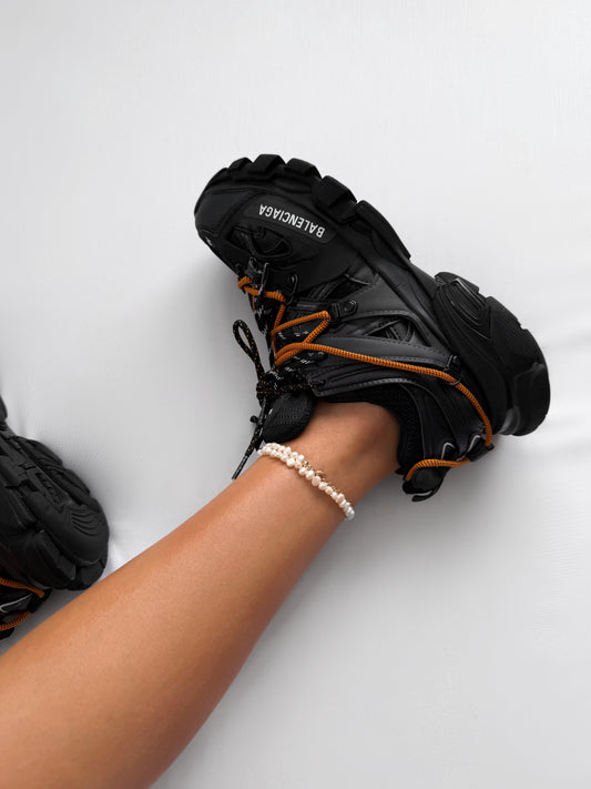 Balenciaga Track Trail Laces Black Orange