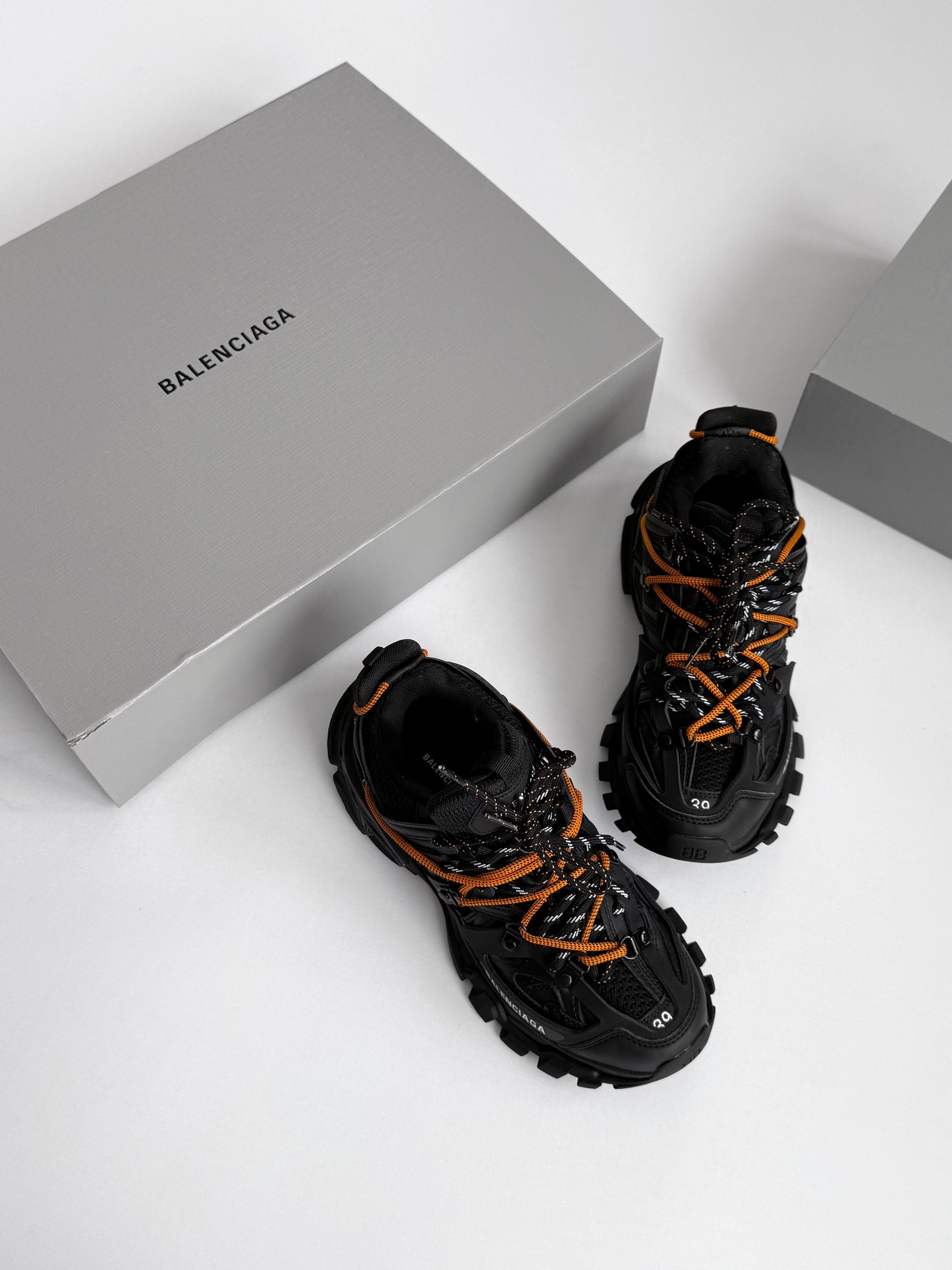 Balenciaga Track Trail Laces Black Orange