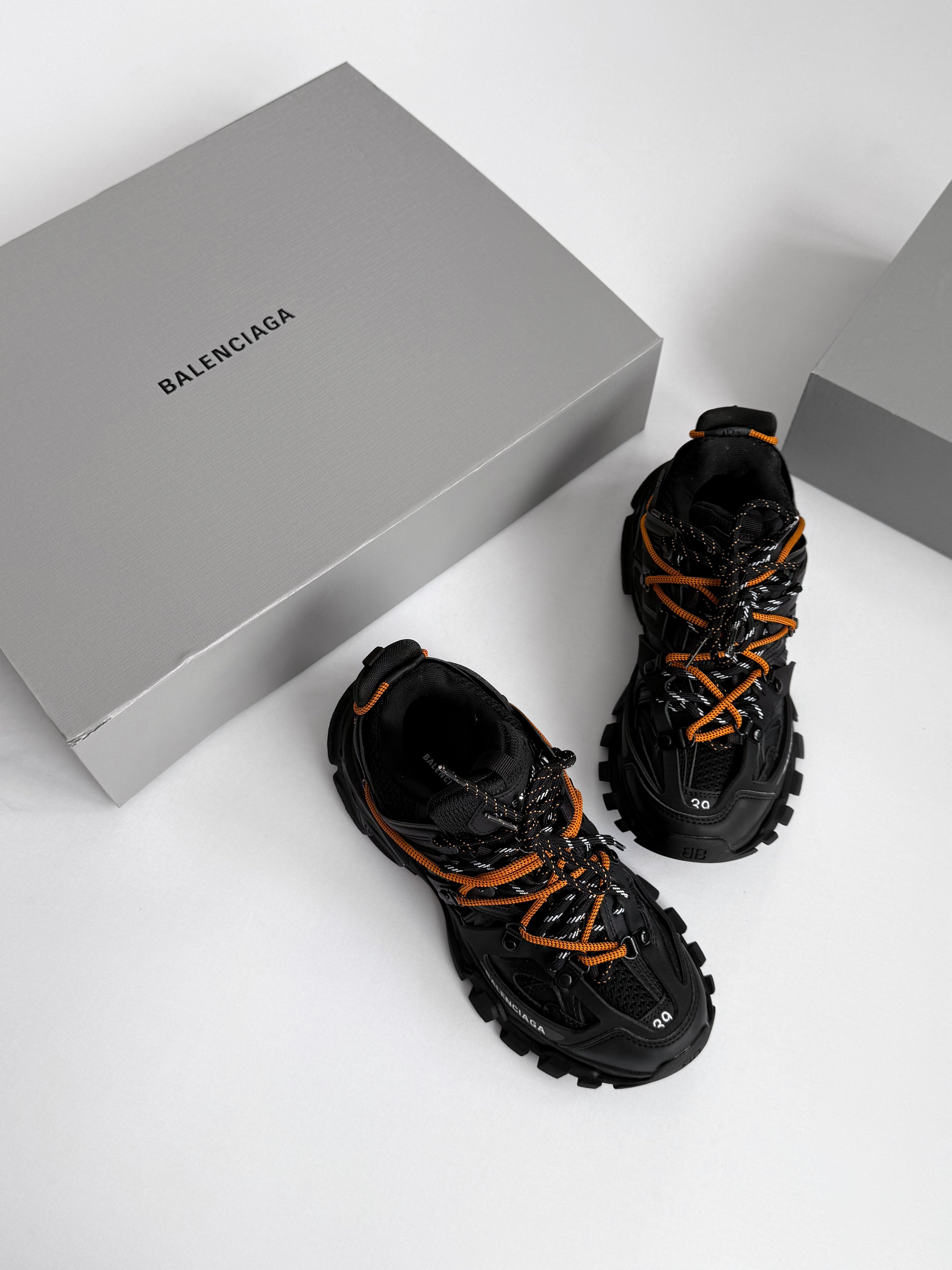 Balenciaga Track Trail Laces Black Orange