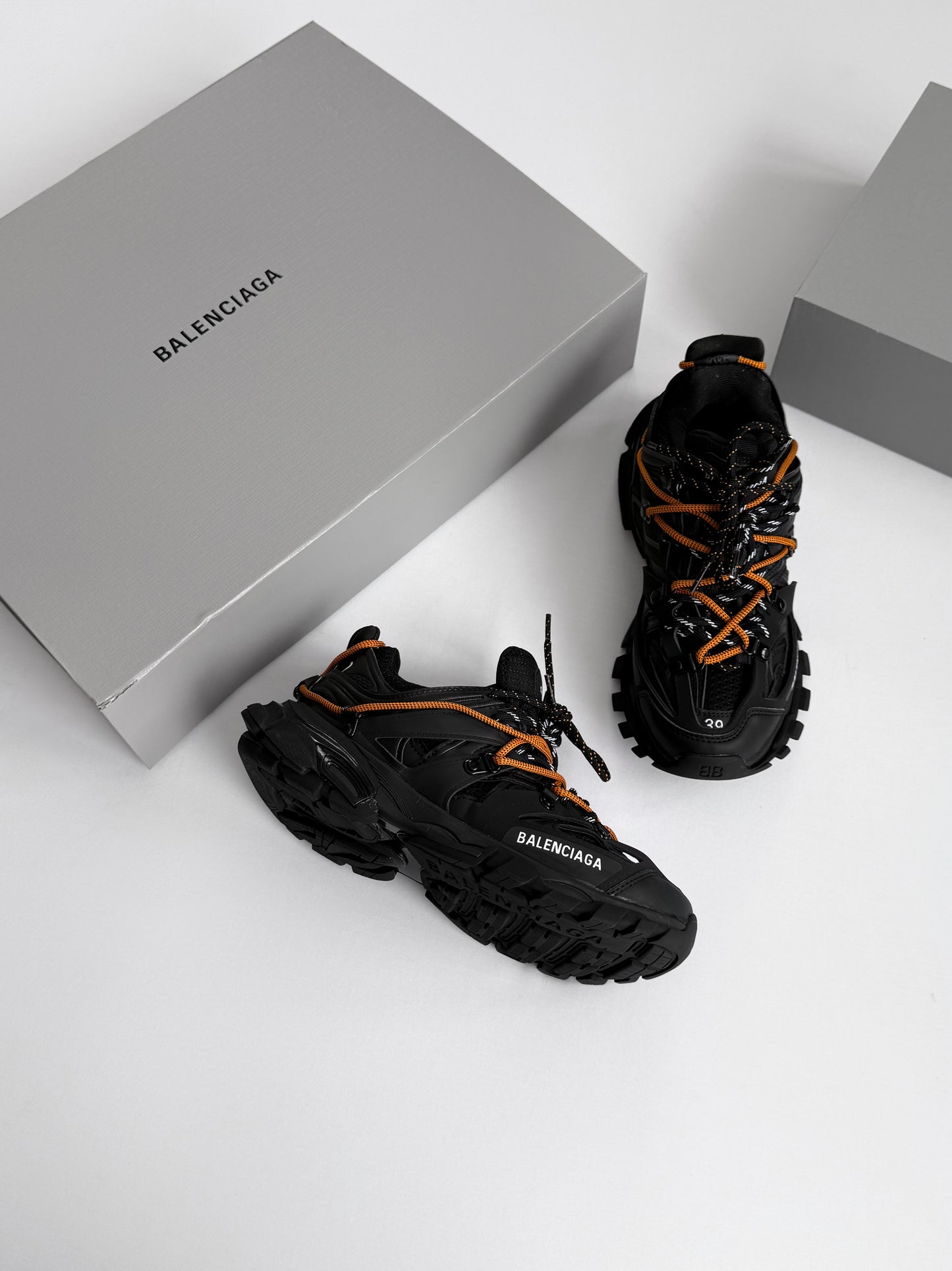 Balenciaga Track Trail Laces Black Orange