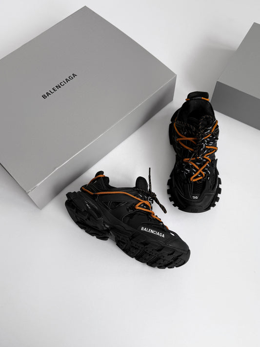 Balenciaga Track Trail Laces Black Orange
