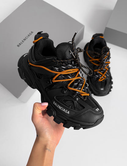 Balenciaga Track Trail Laces Black Orange