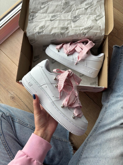 Nike Air Force 1 Low Custom Lanvin Laces Pink - oceanhype - 