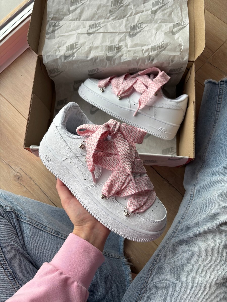 Nike Air Force 1 Low Custom Lanvin Laces Pink - oceanhype - 