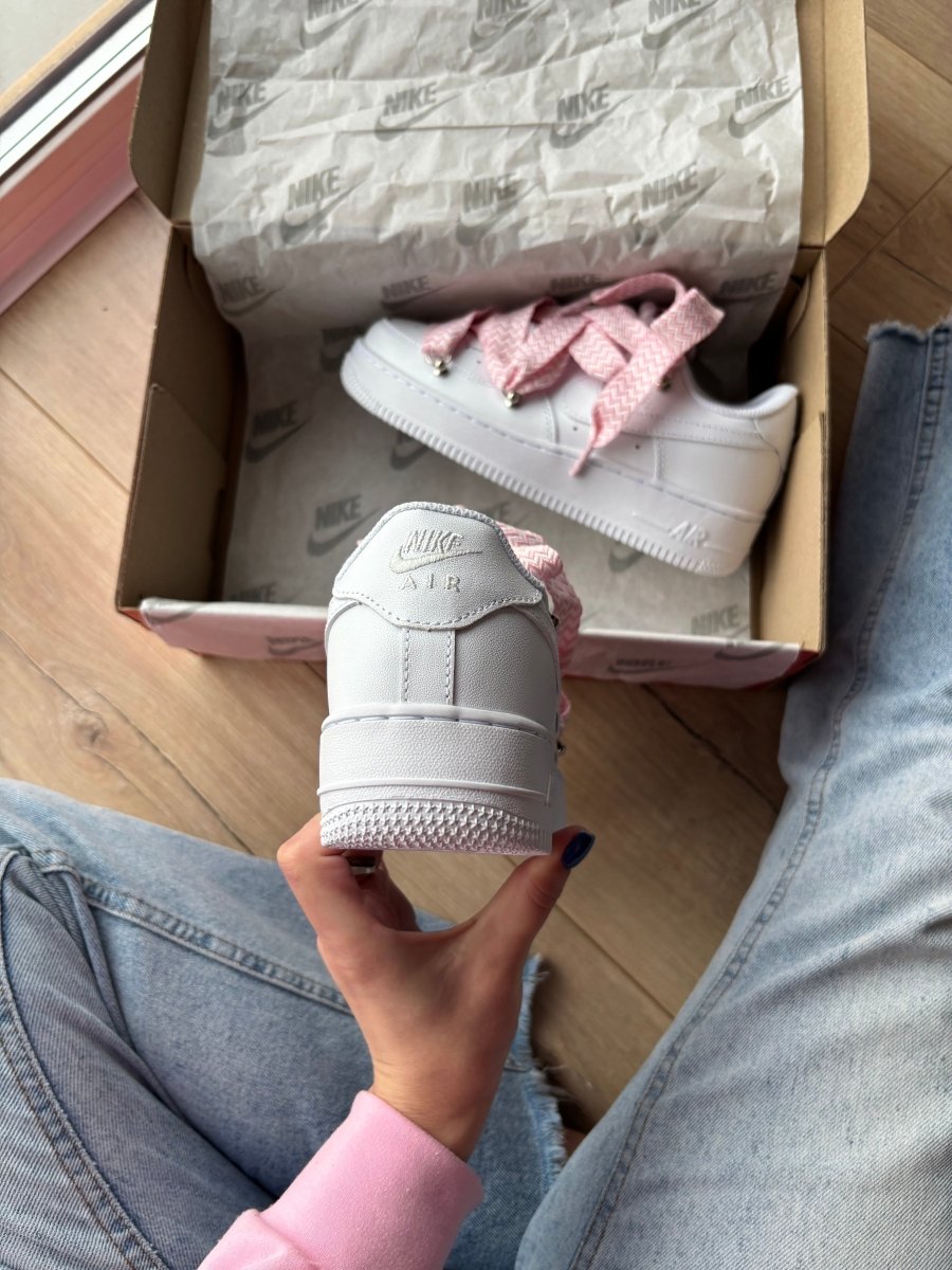 Nike Air Force 1 Low Custom Lanvin Laces Pink - oceanhype - 