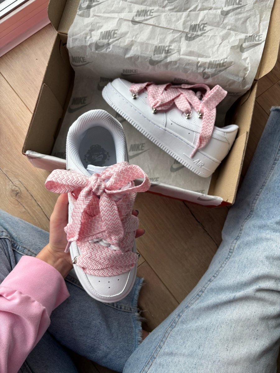 Nike Air Force 1 Low Custom Lanvin Laces Pink - oceanhype - 