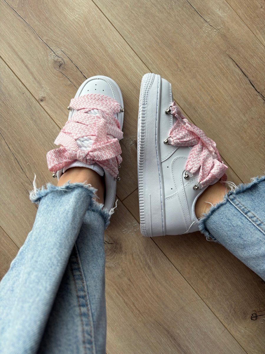 Nike Air Force 1 Low Custom Lanvin Laces Pink - oceanhype - 